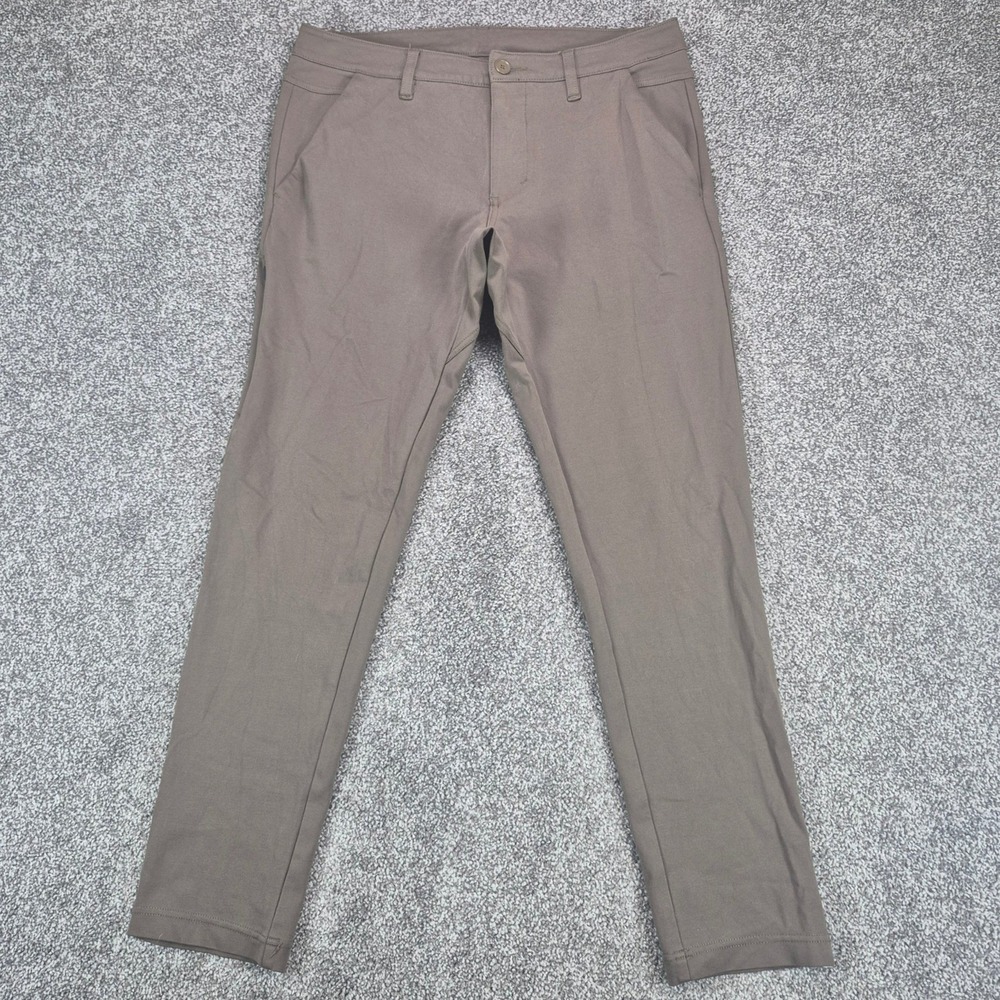 BYLT Everyday Pant 2.0 Mens 32 Fawn Brown Skinny Fit Stretch Chino